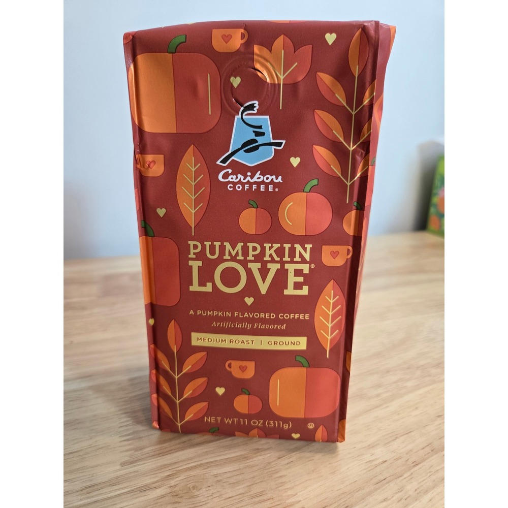 Caribou Coffee Pumpkin Love Medium Roast Ground Coffee 11 oz Bag 015955